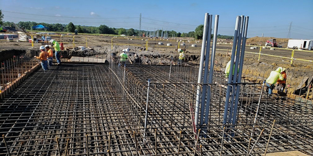 Concrete Pier Foundations and Commercial Pads | Hammer Construction Concrete Pier Foundations and Commercial Pads | Hammer Construction